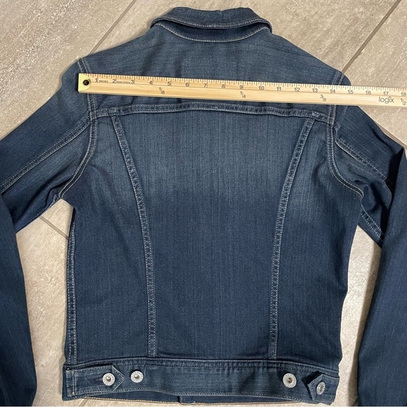 AG Adriano Goldschmied The Robyn Stretch Denim Jacket Dark Wash Size Small - Picture 12 of 12